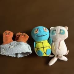 指人形　バンプレスト　ミュウ　ゼニガメ　TOMY ダグトリオのサムネイル