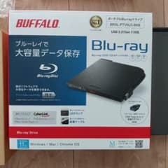 BUFFALO BRXL-PTV6U3-BKB ポータブルブルーレイドライブのサムネイル
