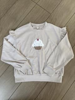 カップケーキ刺繍フリルトレーナー　130のサムネイル