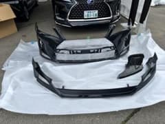 レクサスRX450h フロントリップスポイラー ブラックのサムネイル