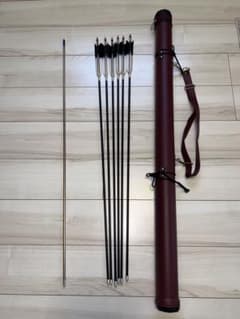 弓道 矢6本 巻藁矢 矢筒 セット EASTON 1913 xx75 - メルカリ