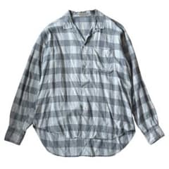 80s Y's for men 初期タグ レーヨンチェック開襟シャツ 80s Y's for men 初期タグ レーヨンチェック開襟シャツ - メルカリ