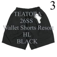 3 黒 TEATORA 26SS Wallet Short RESORT HL - メルカリ
