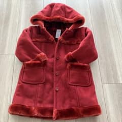 baby GAP フェイクムートンコート レッド 90cm 2歳のサムネイル