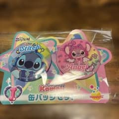 スティッチハッピーくじ I賞 缶バッチセットのサムネイル