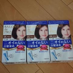 サロン ド プロ 無香料ヘアカラー 早染めクリーム(白髪用) 4K 栗色がかっ…のサムネイル