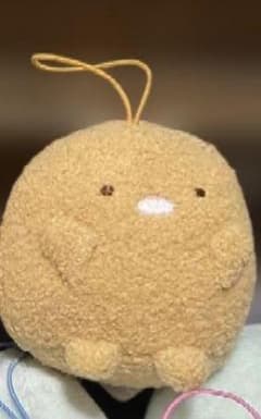 스미코구라시 반자이 고무끈이 달린 마스코트 돈까스