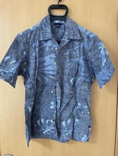 【美品】GAP 花柄シャツ XS S ブルーのサムネイル