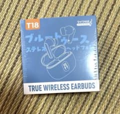 ワイヤレスイヤホン Bluetooth Hi-Fi重低音 青色Type-Cのサムネイル