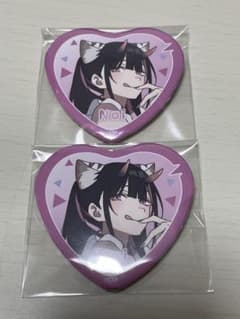 超かぐや姫 カラオケの鉄人 ハート缶バッジ 駒沢乃依 2点セット - メルカリ