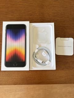 【新品同様】iPhoneSE第3世代 容量64G ミッドナイトのサムネイル