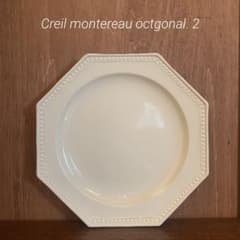 フランスアンティーク クレイユモントロー オクトゴナル デザート皿 ②