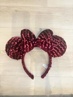 Disney sequined headband, red