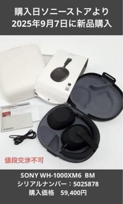 SONY WH-1000XM6 (BM)ブラック SONY保証期間あり - メルカリ