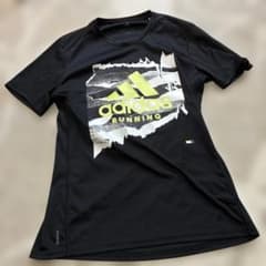 adidas RUNNING Tシャツ ブラック Mサイズのサムネイル