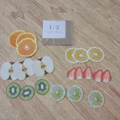 1/2 half birthday 記念撮影用 フルーツペーパーアイテムのサムネイル