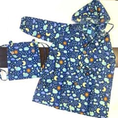 kukka hippo キッズ レインコート 収納袋付きのサムネイル