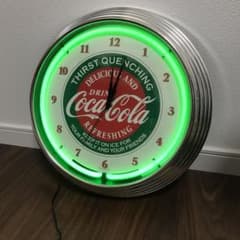 【Coca-Cola コカ・コーラ】ネオンクロック 壁掛/置時計のサムネイル