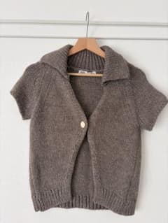 ZARA ニット 半袖 ブラウン Sサイズのサムネイル