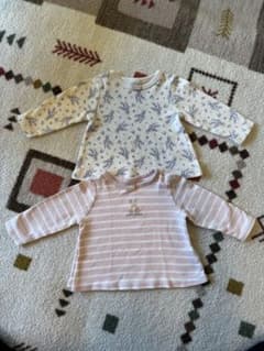 petit main 長袖Tシャツ 2枚セット 80のサムネイル