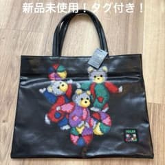 新品】FEILER フェイラー トートバッグ カラフルクマ刺繍 PVC日本製