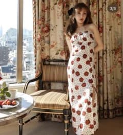 【タグ付】rosyluce FLOWER CAMISOLE DRESS※薄シミ有 タグ付】rosyluce FLOWER CAMISOLE DRESS※薄シミ有 - メルカリ