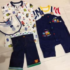 未使用　ミキハウス　ロンパース　パンツ　スタイ　まとめ売りのサムネイル