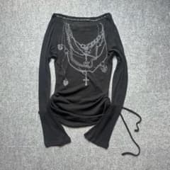 ann demeulemeester風　Chain Print Knit ann demeulemeester風 Chain Print Knit - メルカリ