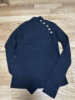 ZARA 黒 タートルネック セーターのサムネイル