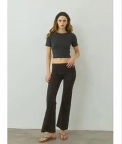 alexiastam Turn-up Waist Flared Pants - メルカリ