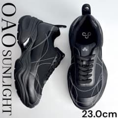 ☆未使用級☆ OAO SUNLIGHT 厚底 スニーカー BLACK 23cm - メルカリ