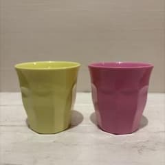 rice メラミンカップ 2個セット イエロー ピンクのサムネイル