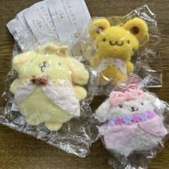 【新品】ポムポムプリンぬいぐるみキーホルダー　マカロン　プリン　スコーンのサムネイル