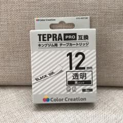新品♡テプラテープ 透明12mmのサムネイル