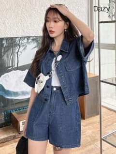 SHEIN デニムオンデニム セットアップのサムネイル
