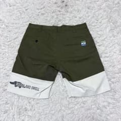 ラフアンドスウェル ハーフパンツ バイカラー カーキ ショートパンツ