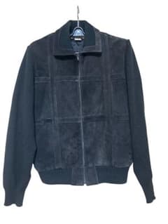 ヴィンテージ 90s LEONARDO FINI レザー ジャンパー L 黒のサムネイル