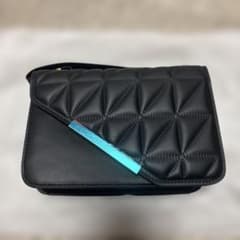 ブラックキルティングショルダーバッグ