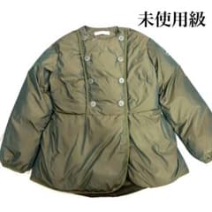 【未使用級】ボーダーズアットバルコニー　ダウンジャケット　カーキ 未使用級】ボーダーズアットバルコニー ダウンジャケット カーキ