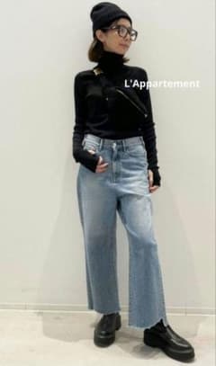 アパルトモン 2022SS クロップドワイドデニム 【美品】 L'Appartement アパルトモン クロップドワイドデニム 26 - メルカリ