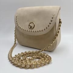 美品✨️ST.JOHN チェーン ショルダーバッグ スエード イタリア製 