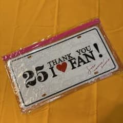 美品！安室奈美恵 25 THANK YOU I♡FAN ナンバープレートのサムネイル
