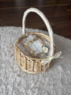 リングガール バスケット リングボーイ かご 結婚式 フラワーガールのサムネイル