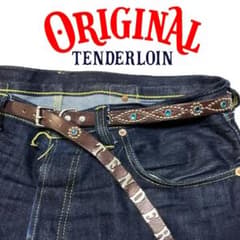 現TENDERLOIN Narrow STUDS BELTダークブラウン36新品 - メルカリ