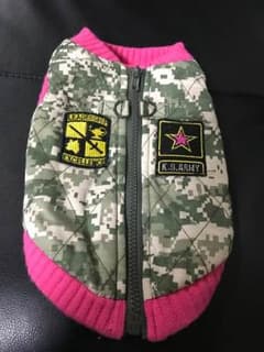 犬の服.迷彩ピンク☆お値下げのサムネイル