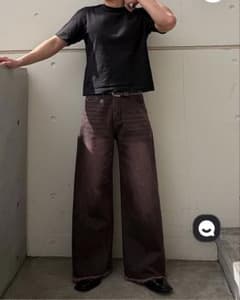 人気!】ピンクウォッシュフリンジデニム TO0194 - メルカリ