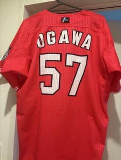 実使用 千葉ロッテマリーンズ 小川龍成 直筆サイン入りユニフォーム