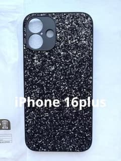 iPhone 16plus用 グリッターケース ブラックのサムネイル
