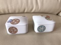 深川製磁  寿赤絵  ペア蓋物のサムネイル