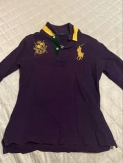 RALPH LAUREN 長袖ポロシャツ パープルのサムネイル